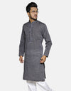 Chambray Embroidered Stitched Kurta (AMW-CK-004) Annafeu Apparels