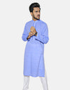 Chambray Embroidered Stitched Kurta (AMW-CK-006) Annafeu Apparels