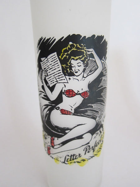 Highball Glasses Vintage Barware 1940s Pinup Girls Yesteryear Essentials