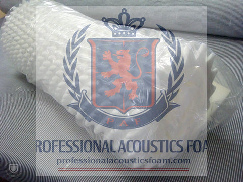 Acoustic Foam White Egg Crate Panel Studio Soundproofing Foam Wall Panel 72" X 36" X 2.5"