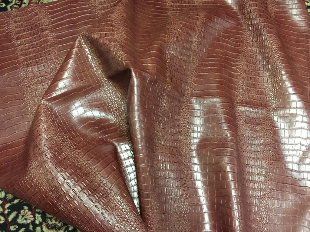 faux alligator leather vinyl