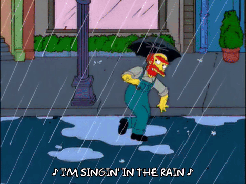 Singing in the rain Simpsons