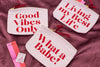 'Good Vibes Only' Pink Mini Pouch