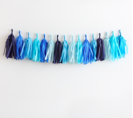 tissue paper garland kit