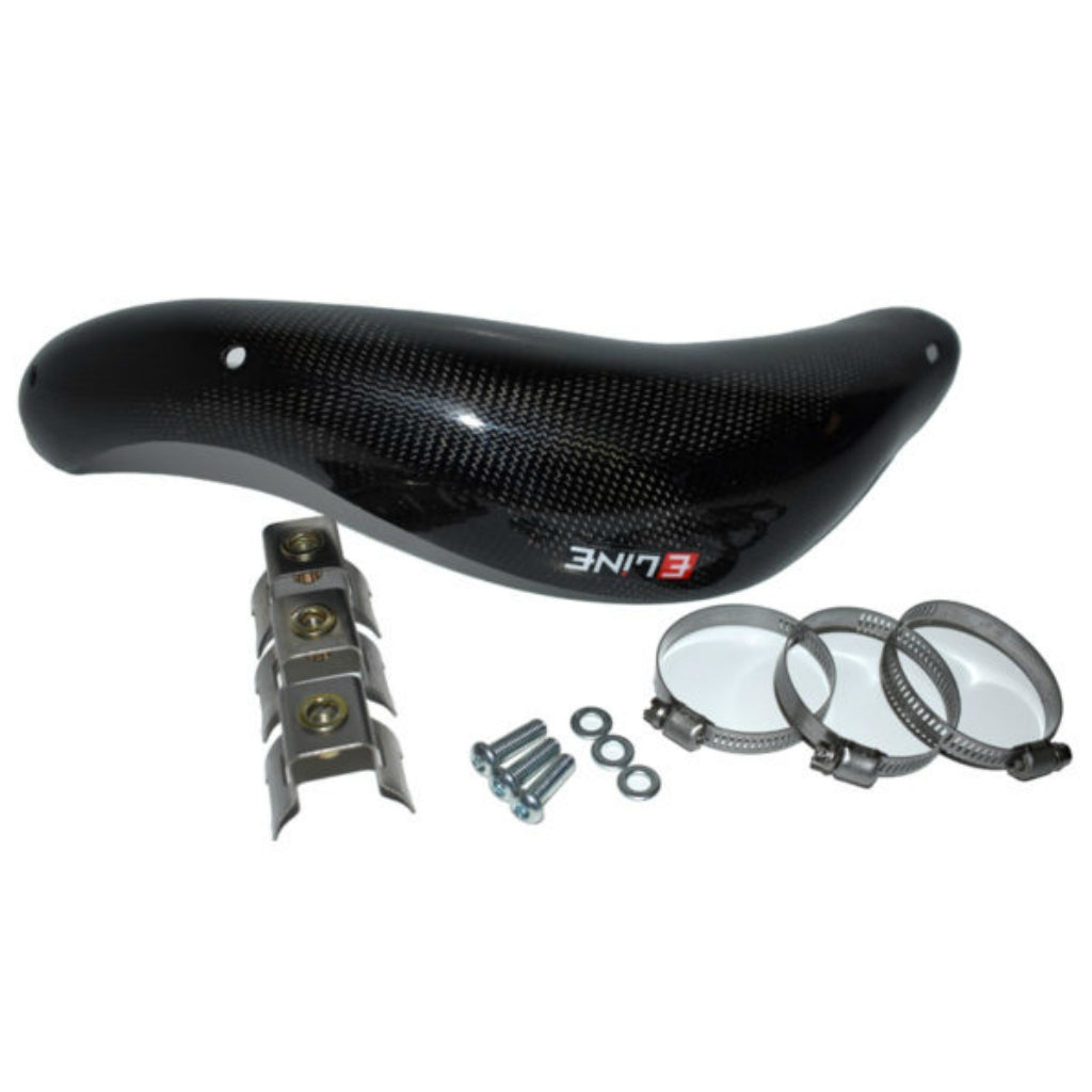 E-Line - KTM/Husqvarna 450cc Carbon Fiber Exhaust Header Heat Shield ('16-'18) | MPG45015F