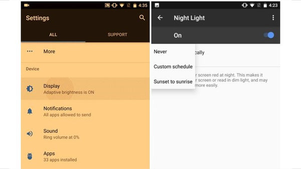 Android night light