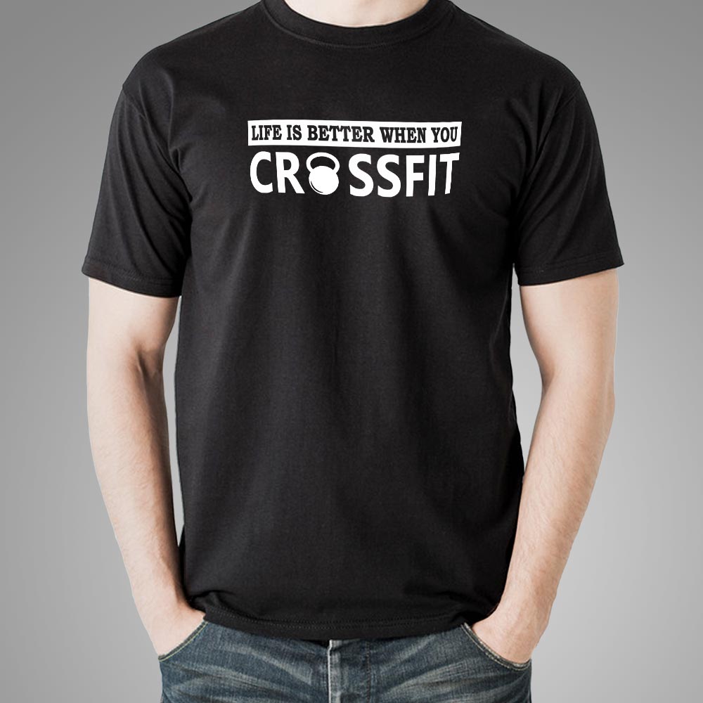 Manøvre Løs historisk Life Is Better When You Crossfit T-Shirt For Men – TEEZ.in