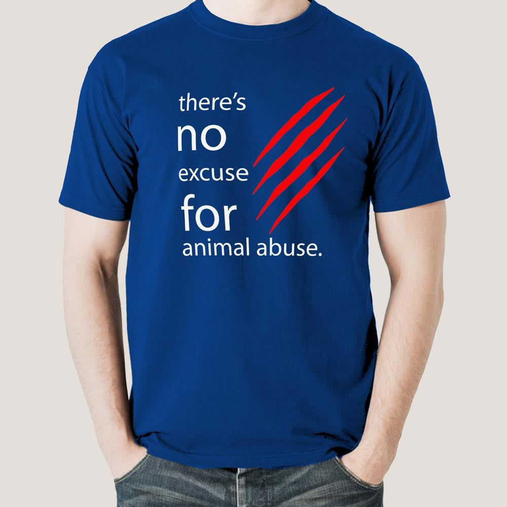 There's No Excuse For Animal Abuse Men's T-shirt – 