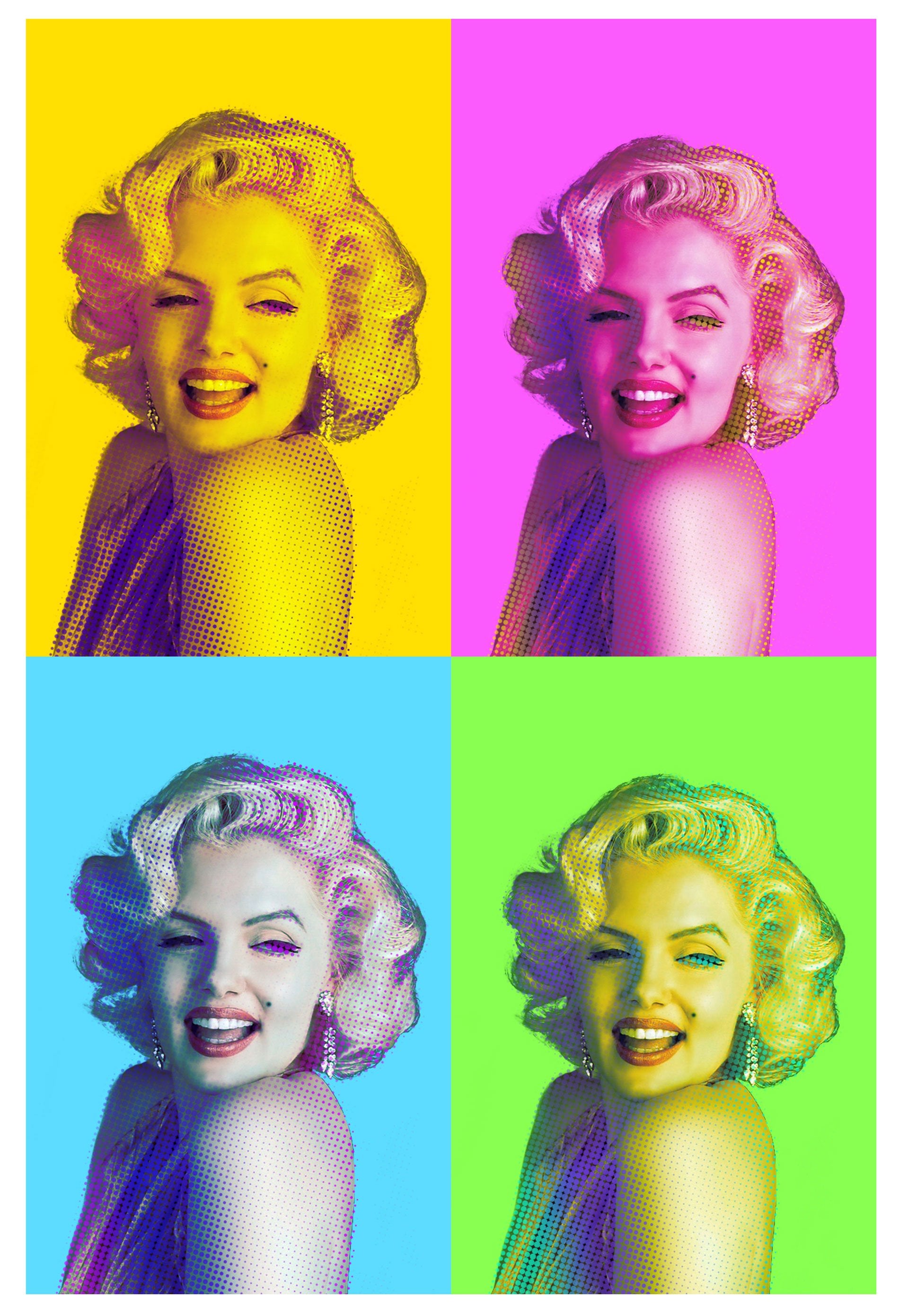 marilyn monroe collage poster