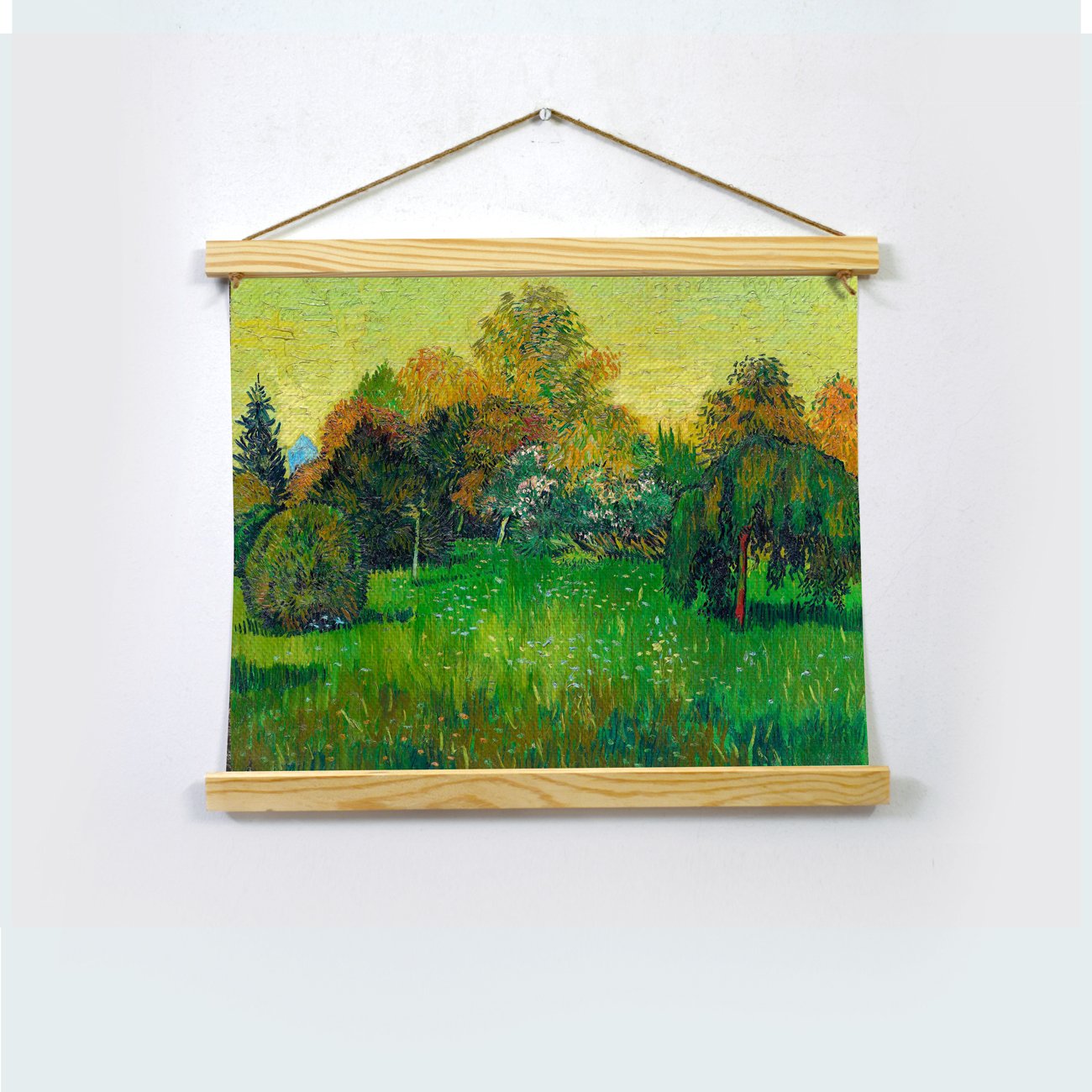 The Poet's Garden Painting By Van Gogh Hanging Canvas - Meri Deewar
