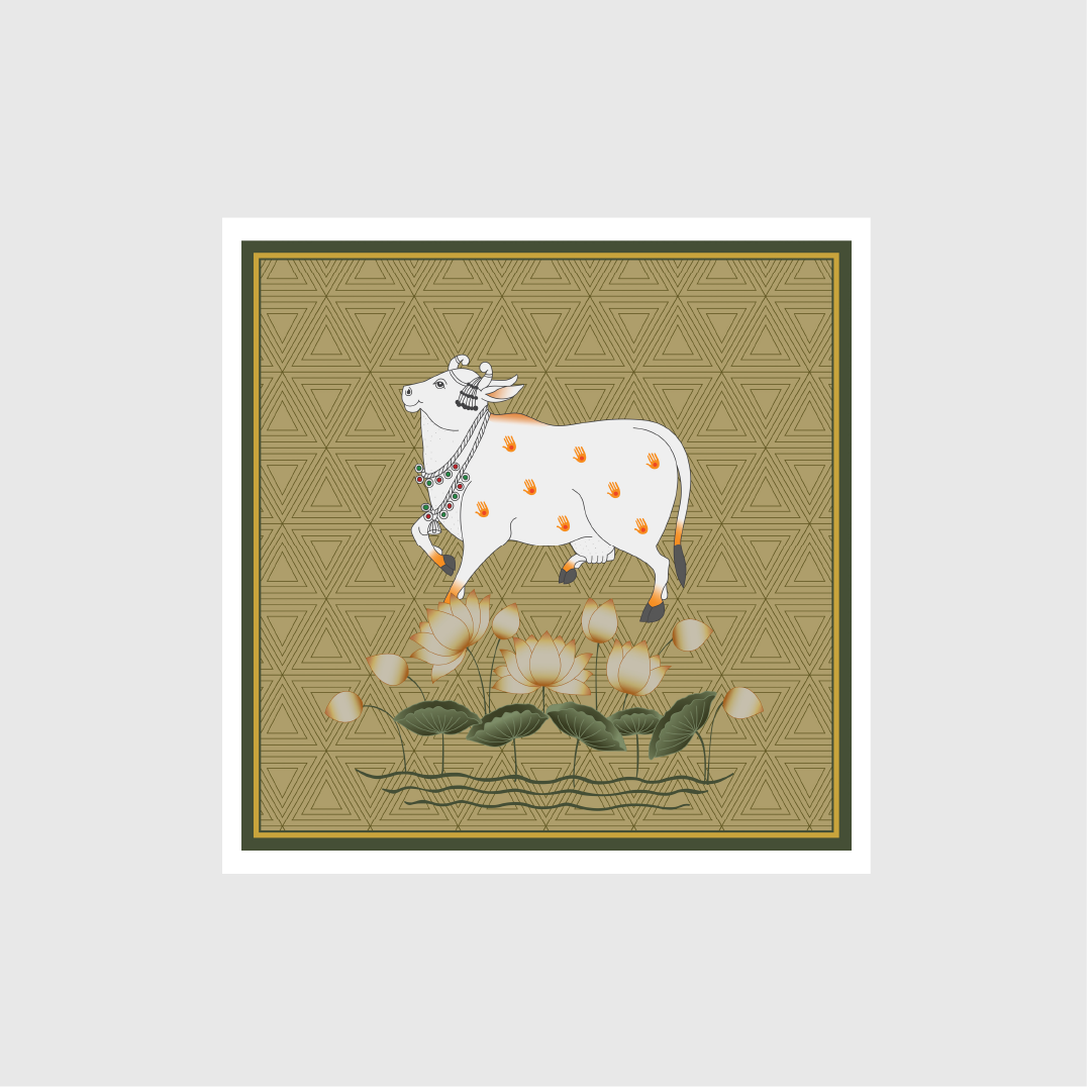 indian cow paintings