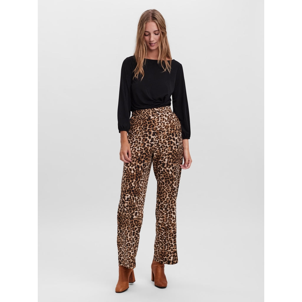 Vero Moda dame bukser VMJUNO Leopard Klædeskabet
