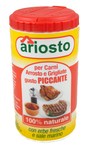 Spices - Spicy Italian Ariosto Piccante Roasted & Grilled Meat Seasoning, Product of Italy imported by Product of Italy