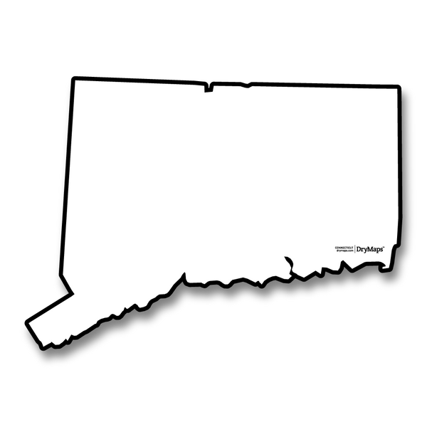 Connecticut Map Black And White