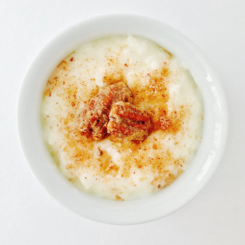 Candied Pecan Rice Pudding 
