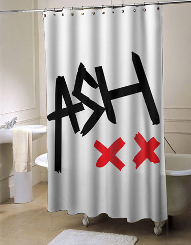 ash signature shower curtain customized design for home decor