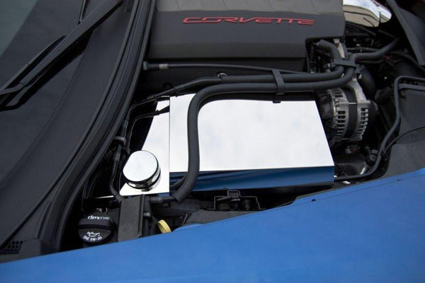 2014 2019 Corvette Z06 Z51 C7 Stingray Fuse Box Cover Polished Stainless Steel