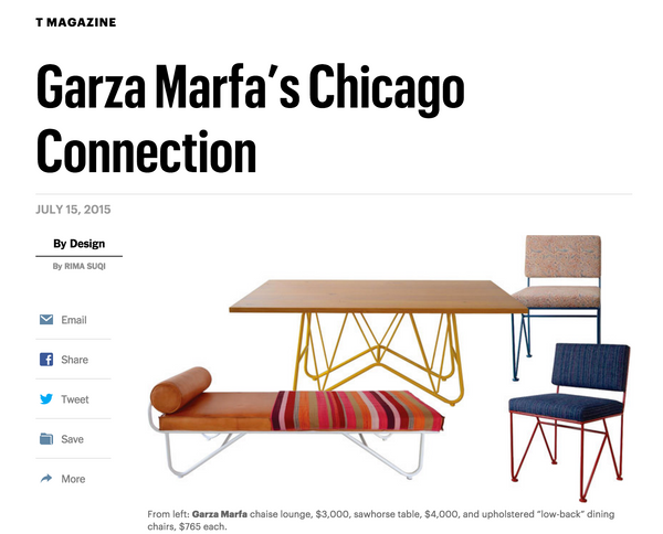 Garza Marfa NYT T Magazine Kruger Gallery Chicago Show