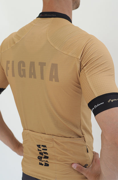 gold cycling jersey