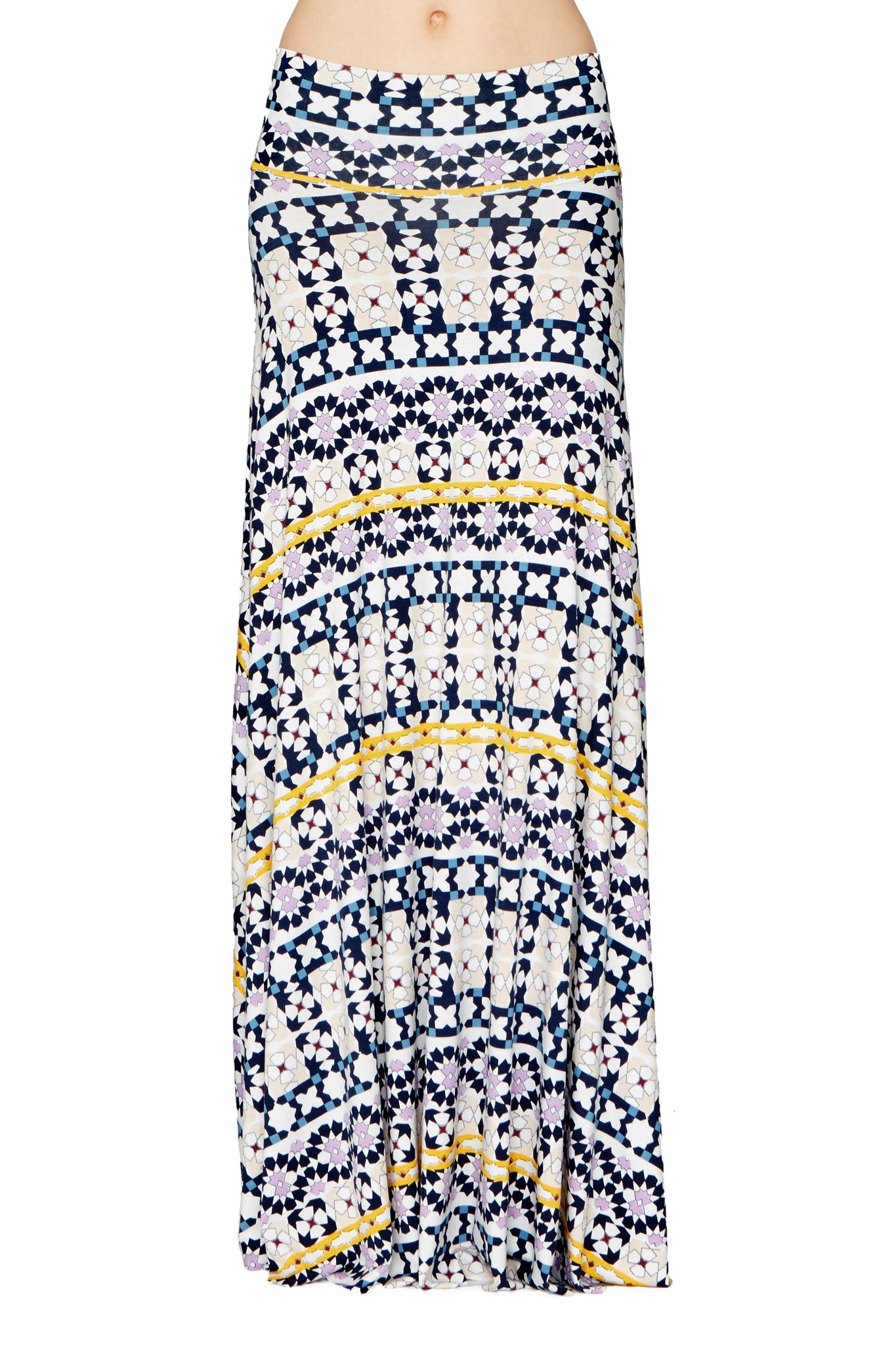 Long Full Skirt Print - Morocco