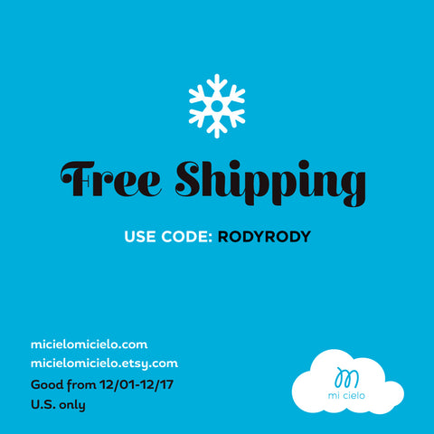 Free shipping! 12/1 - 12/17