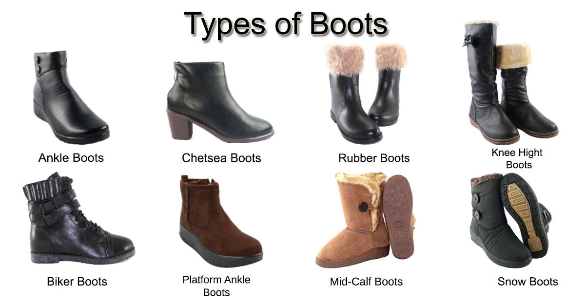 Types of Boots รองเท้าบูทมีกี่ประเภท 