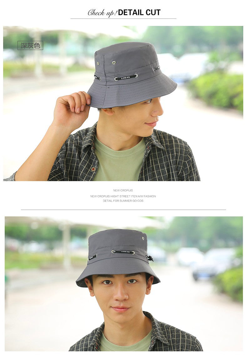 หมวกบักเก็ต  - Unisex Cotton Summer Sunhat Bucket Packable Hats