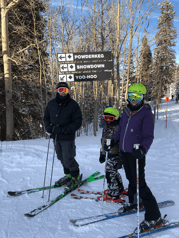Tips for skiing with kids, teaching your kids to ski, family ski trips