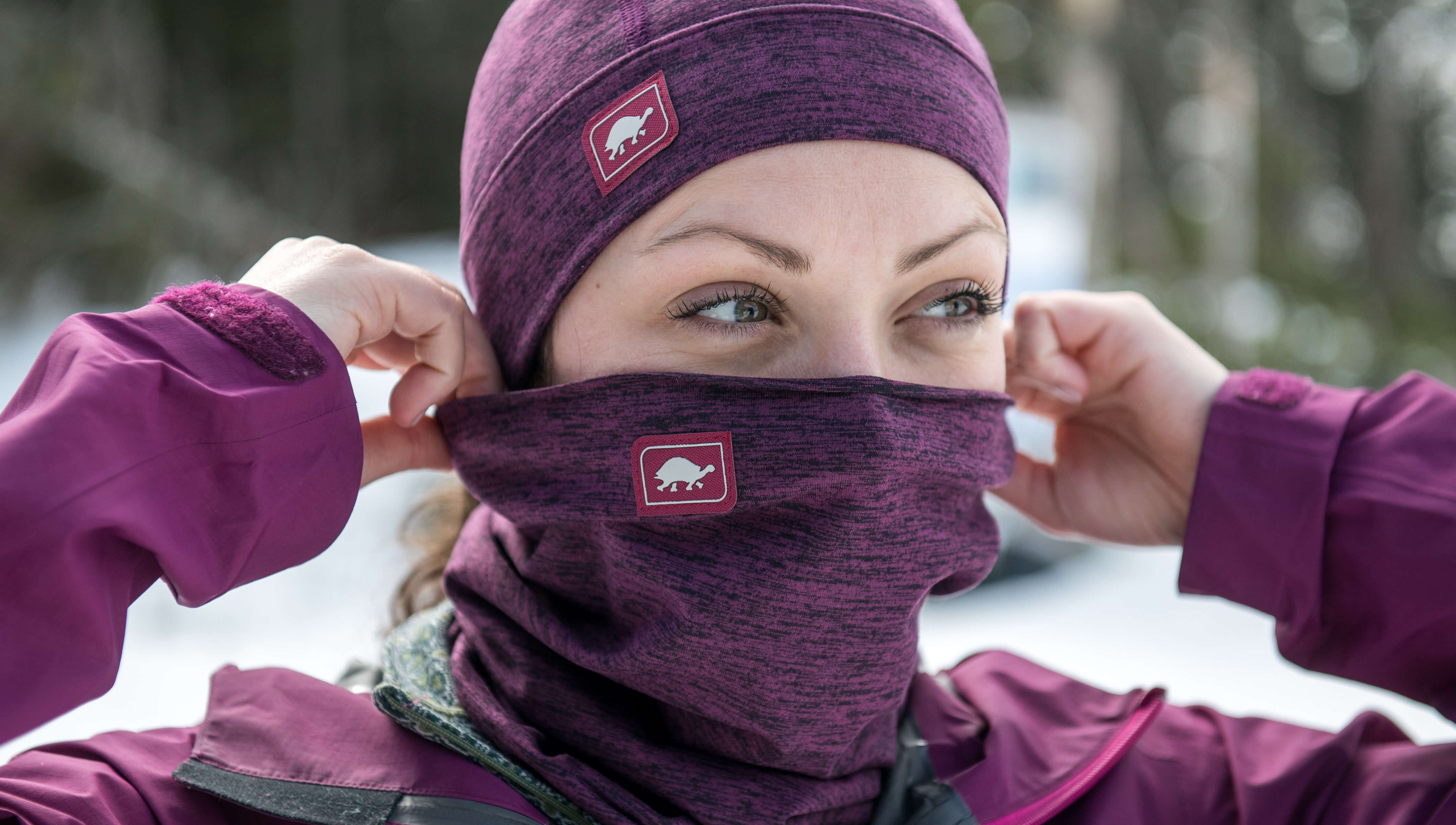 Comfort Shell totally Tubular, buffs for skiers, neck warmers for snowboarders, buffs for runners