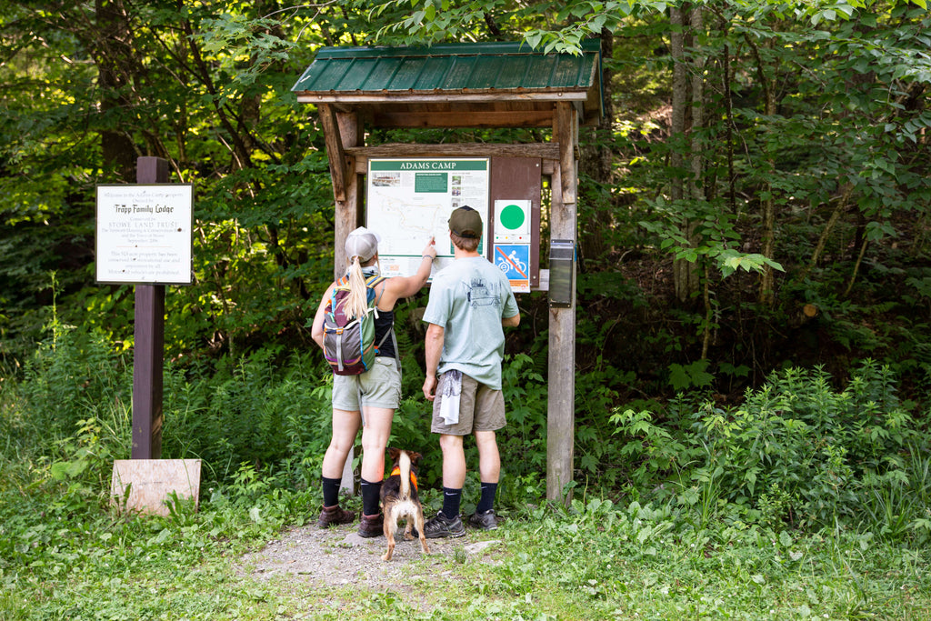 Read Hiking and Trail Signs as well as notice boards
