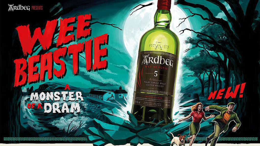 Ardbeg Wee Beastie 5 Year Old Whisky Poster