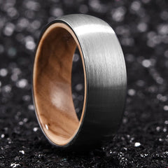 White Oak Wood Wedding Bands