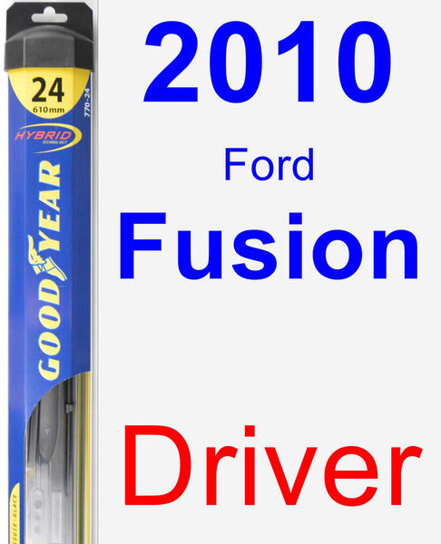 2010 ford fusion wiper blade size