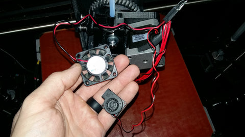 Lulzbot Taz 5 upgrade hotend untwist fan wires