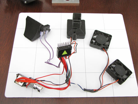 Lulzbot Taz Hexagon Hot End Disassembled