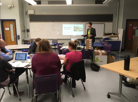 Colin providing training at Bowcroft School