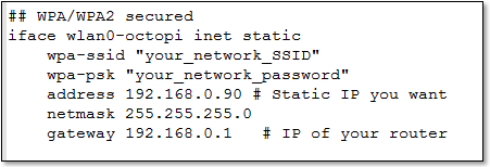 configuring wifi access 