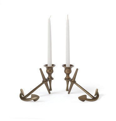 Pair of Anchor Candlesticks
