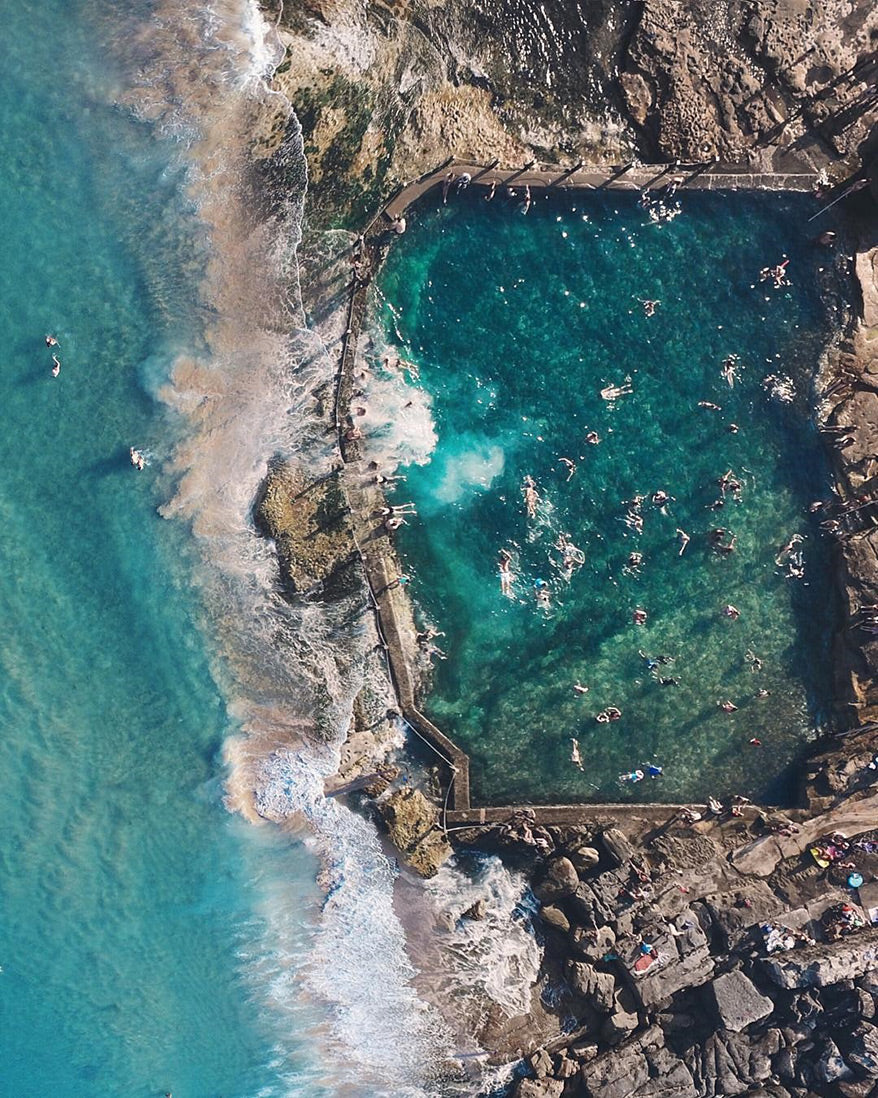 Best Drone Photos - Australia Seaside Pool - GoWorx