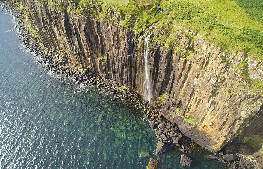 Best Drone Photos - Waterfall off cliffs - GoWorx