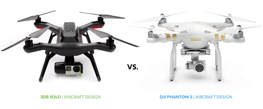 Drone Buyer's Guide - 3DR Solo vs. DJI Phantom 3 | Design Comparison