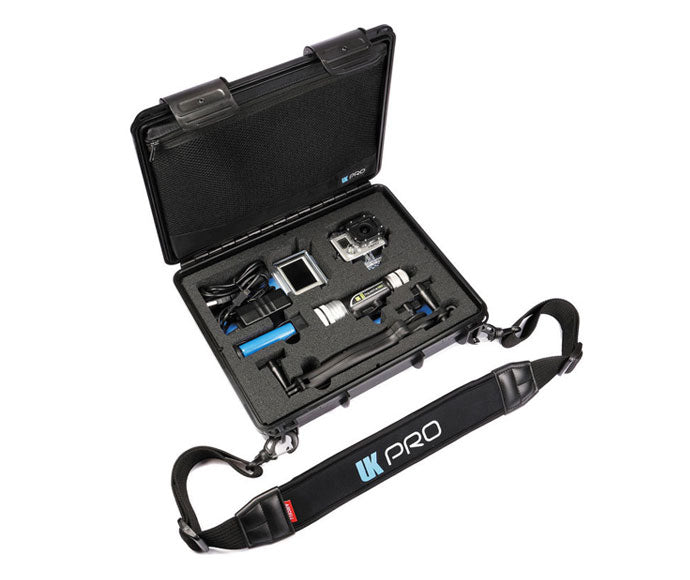 UKPro Extension Pole, Lighting Kit, and Case designed for GoPro HERO cameras