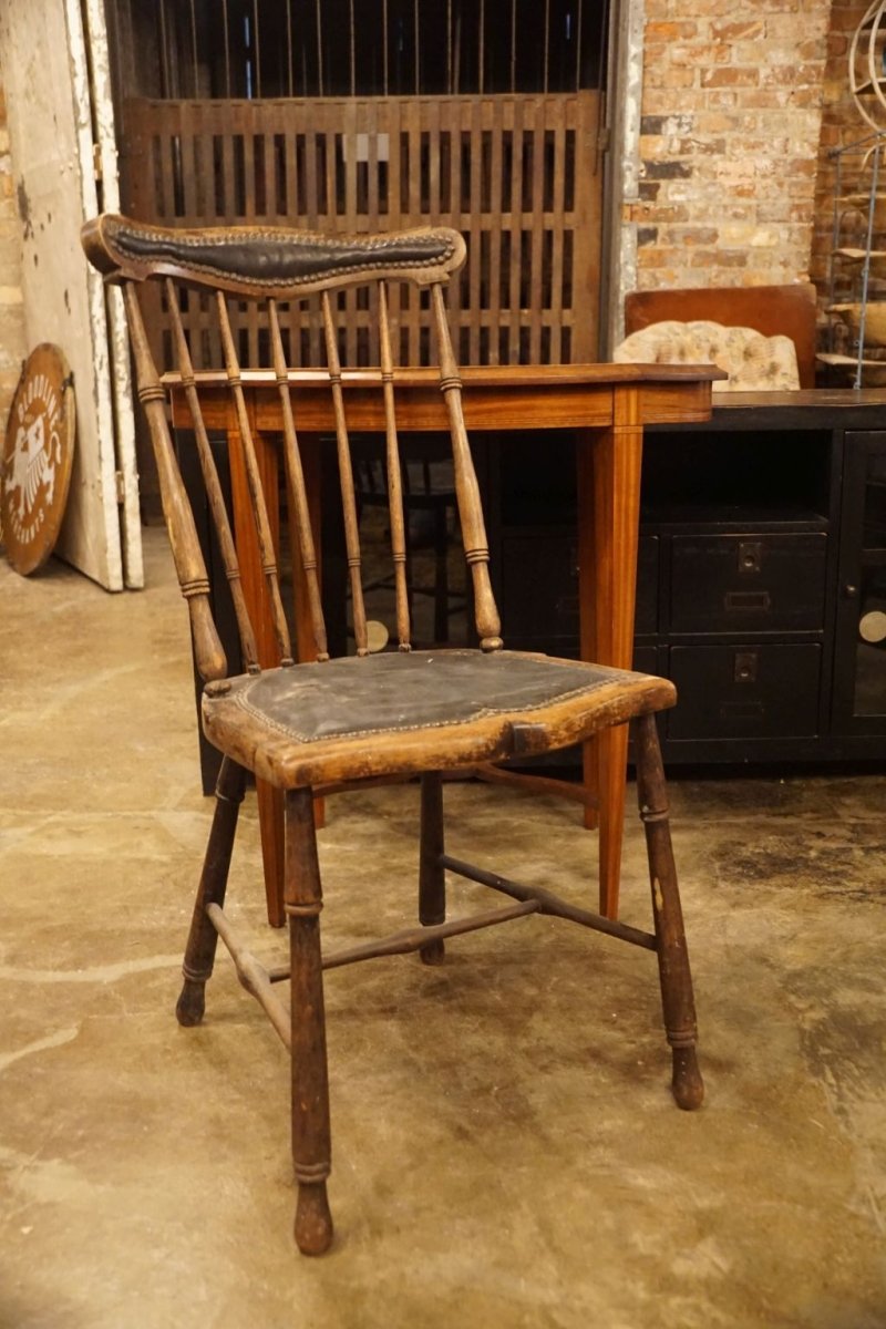 leather windsor chair