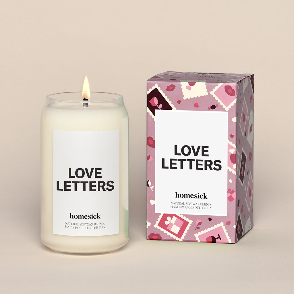 Love Letters Candle - Rose & Jasmine Scented | Homesick