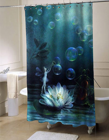Fairy shower curtain customized design for home decor