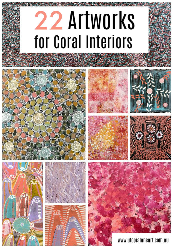 Australian artwork for coral interiors