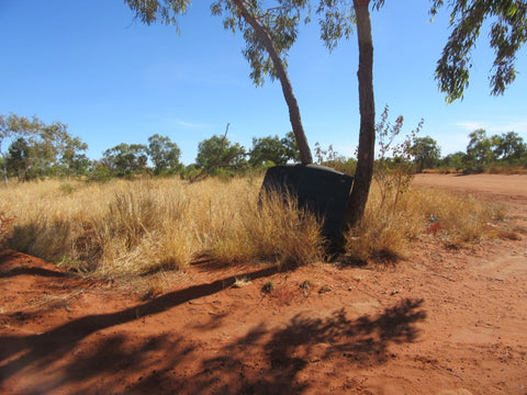 Blank road sign Utopia Central australia