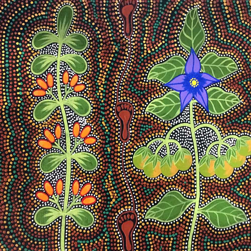 Bush Tucker in Aboriginal Art by Marie Ryder