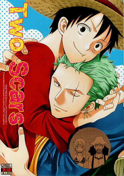 One Piece YAOI Doujinshi - Two Scars (Zoro x Luffy / Zolo x Luffy) .