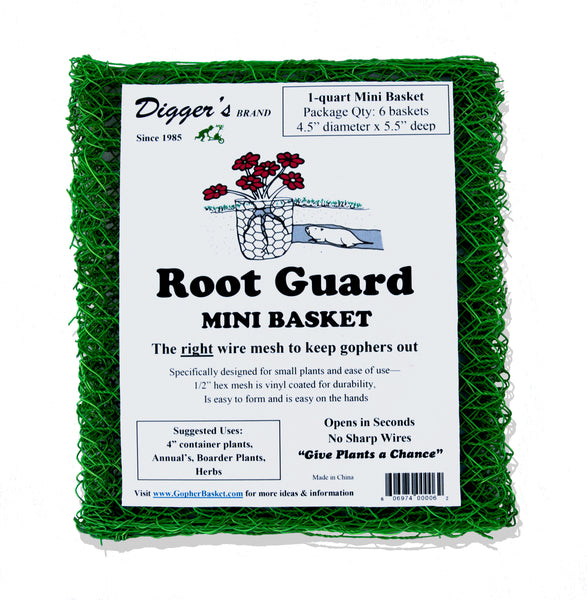 24 digger s rootguardtm 1 quart mini heavy duty gopher wire baskets engine 109 the bulk depot atsu brass hanging planter